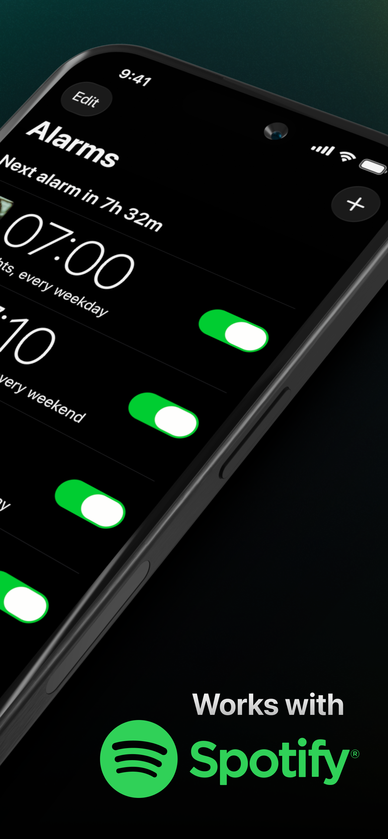 Picking a song from Spotify as your alarm